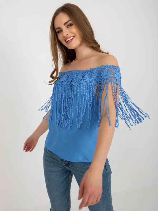 Factory Price Blouse-AT-BZ-1801.87-blue