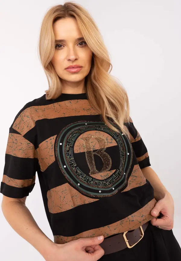 Calimera Blouse-CLM-BZ-0004.50-black-beige