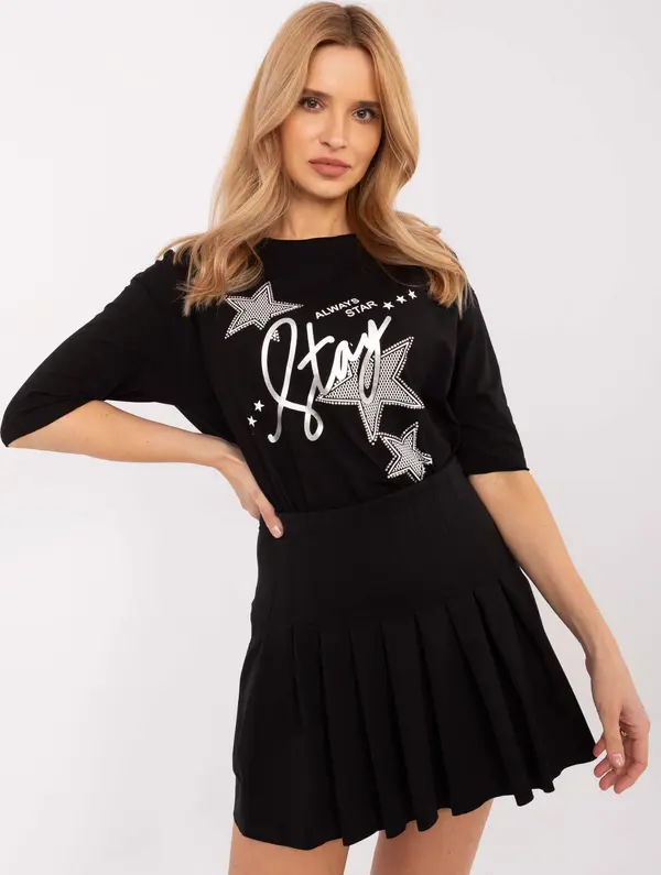 Calimera Blouse-CLM-BZ-0016.84-black
