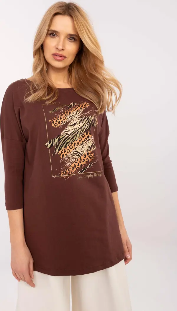 Calimera Blouse-CLM-BZ-0052.37-brown