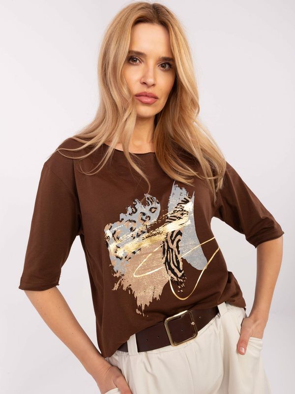 Calimera Blouse-CLM-BZ-0119.36-brown