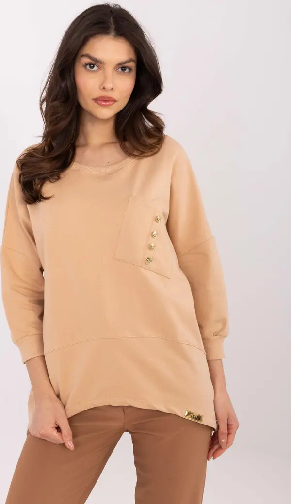 Calimera Blouse-CLM-BZ-1263.49-camel