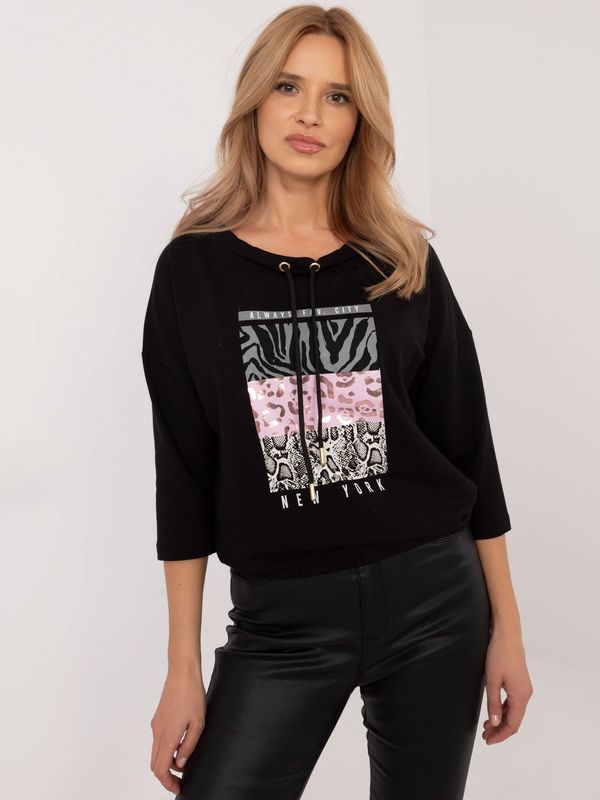 Calimera Blouse-CLM-BZ-1270.39P-black