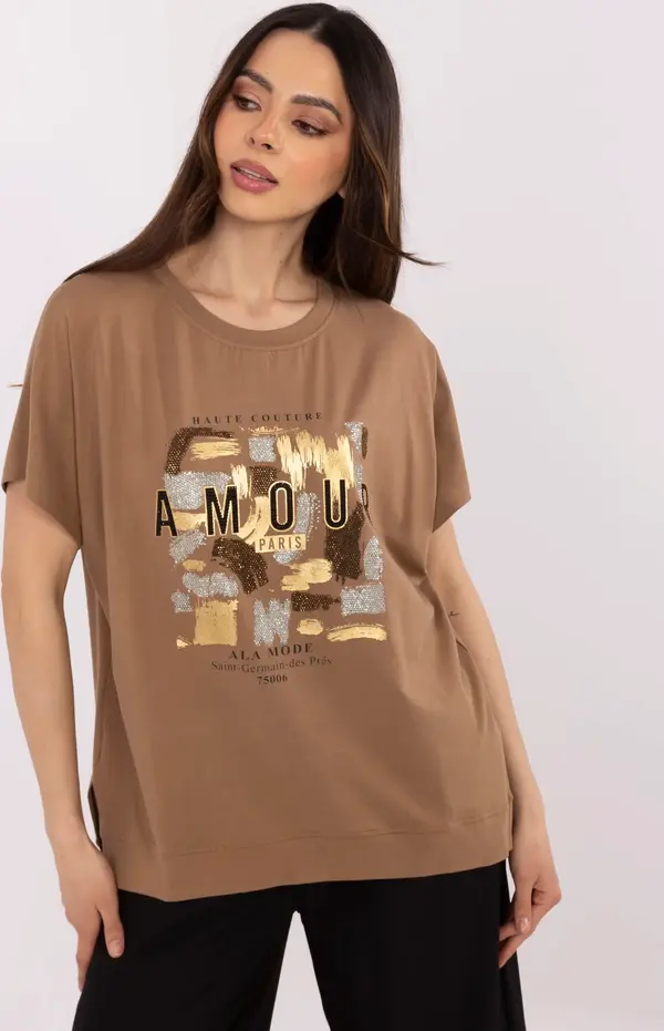 Calimera Blouse-CLM-BZ-1701.81-light brown