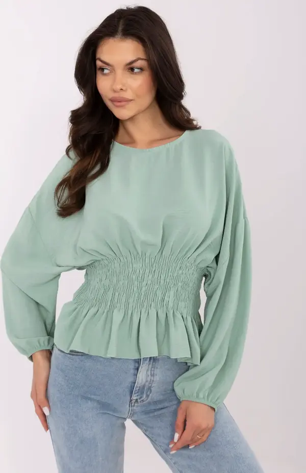 Sublevel Blouse-D50021F11088A-pistachio
