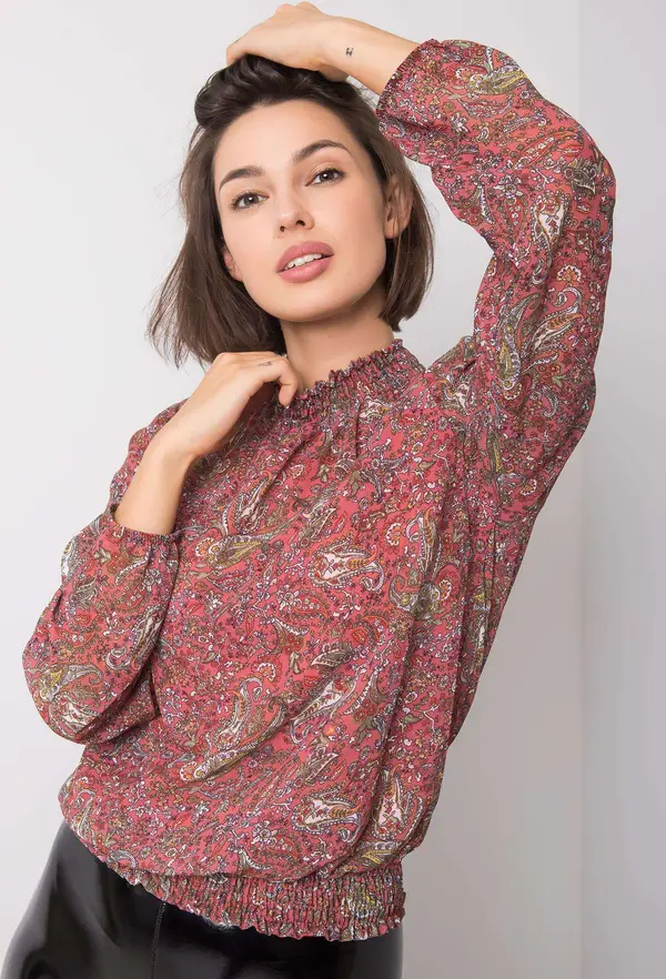 Sublevel Blouse-D50039F11031A-dark pink