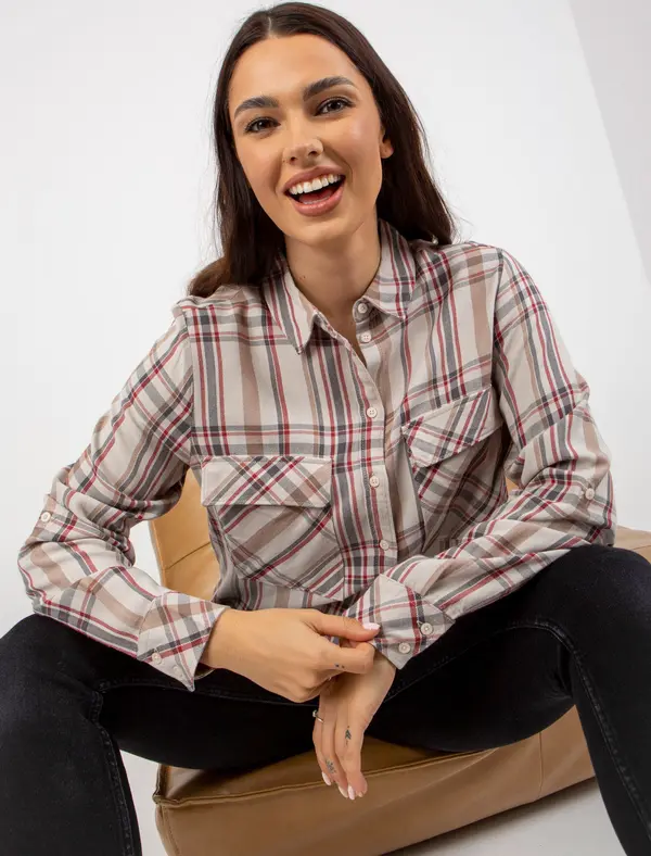 Factory Price Blouse-D70039Z11082A-light beige