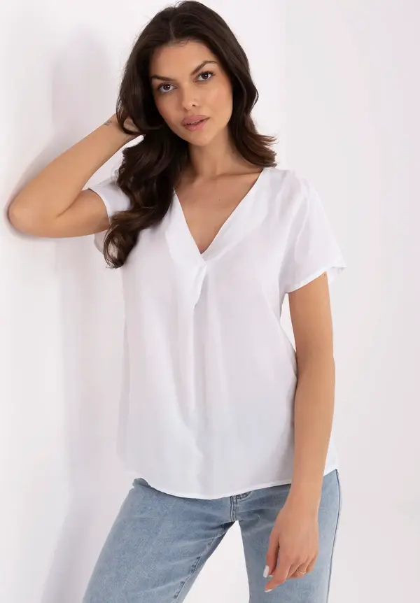 Sublevel Blouse-D73761M11171B-white