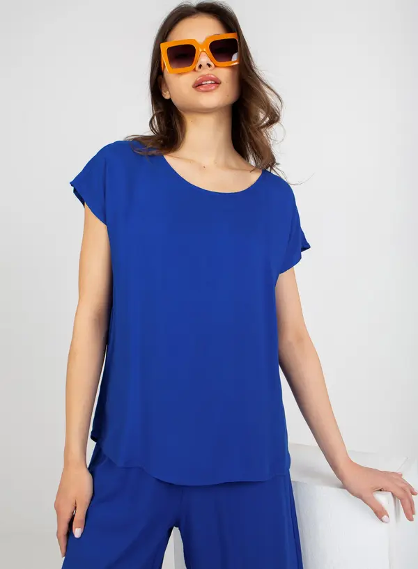 Sublevel Blouse-D73761R10978O-cobalt