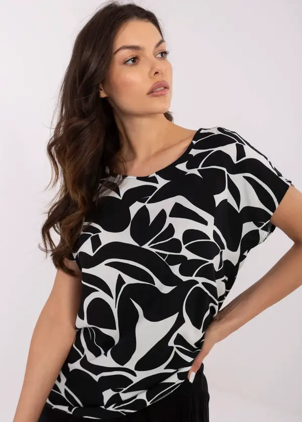 Sublevel Blouse-D73771M10978X-black