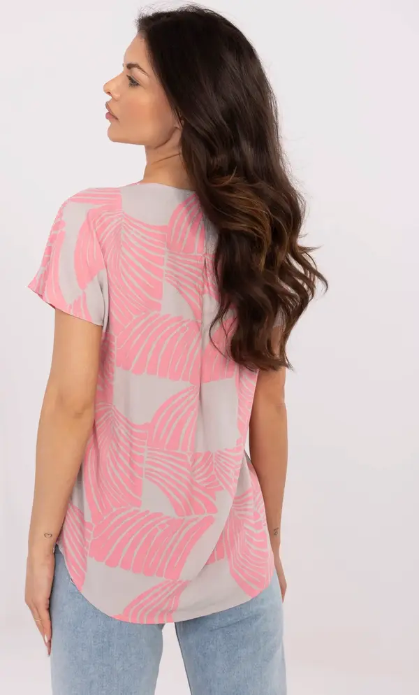 Sublevel Blouse-D73771M11171D-pink