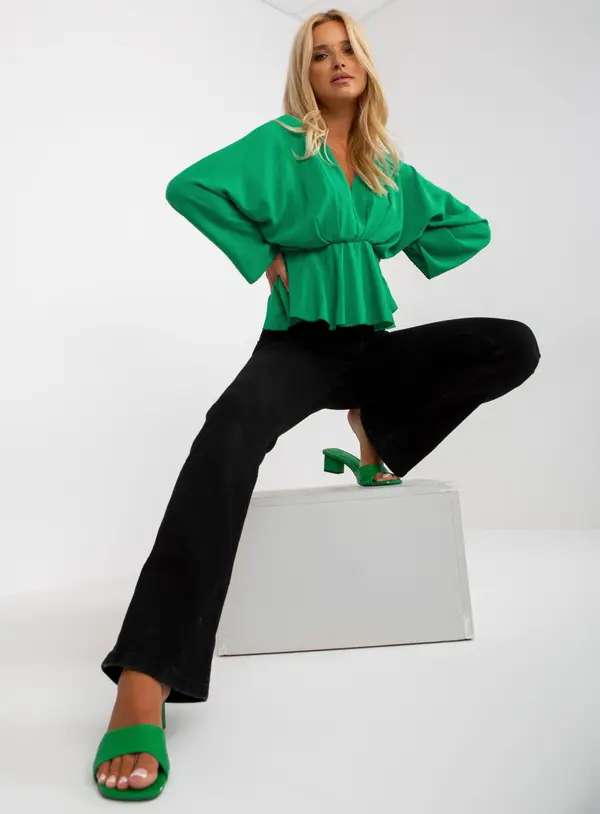 Italy Moda Blouse-DHJ-BZ-11979.67-green