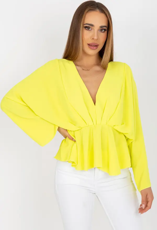 Italy Moda Blouse-DHJ-BZ-11979.67-yellow