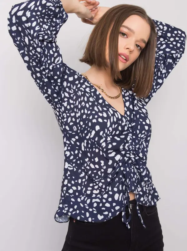 Italy Moda Blouse-DHJ-BZ-12283-1.93P-navy blue