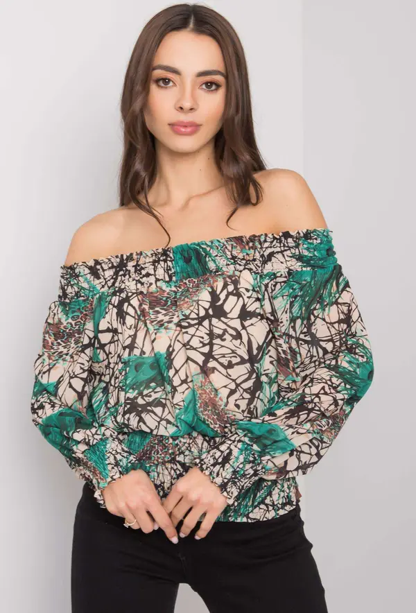 Italy Moda Blouse-DHJ-BZ-15175.05P-green