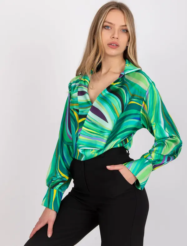 Italy Moda Blouse-DHJ-BZ-15201.30-green