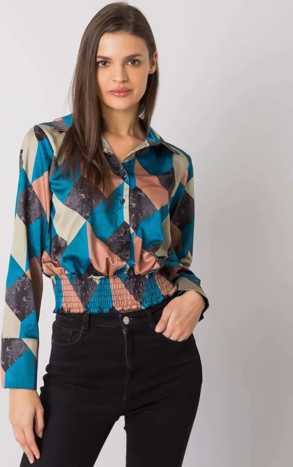 Italy Moda Blouse-DHJ-BZ-15251.82-sea