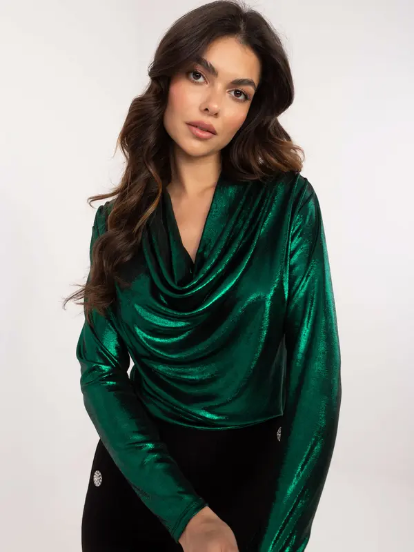 Italy Moda Blouse-DHJ-BZ-15268.30-dark green