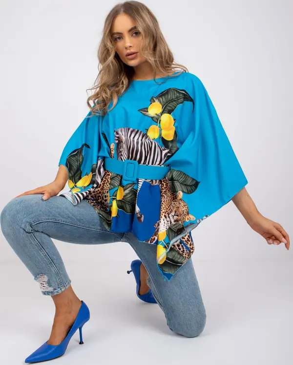 Italy Moda Blouse-DHJ-BZ-15735B.13-blue