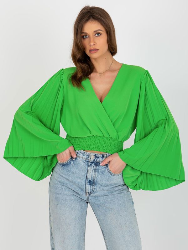 Italy Moda Blouse-DHJ-BZ-16503.30X-light green