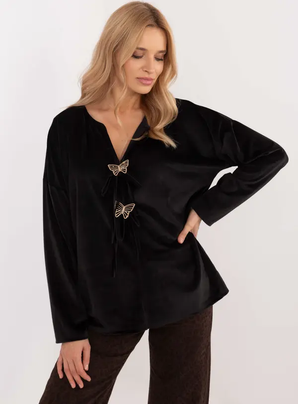 Italy Moda Blouse-DHJ-BZ-19916.03P-black