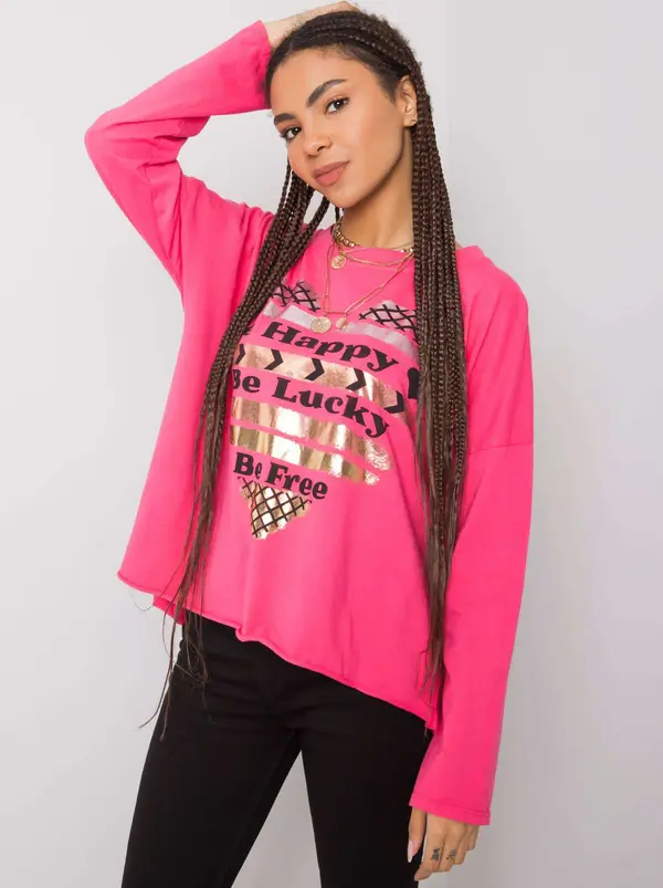 Italy Moda Blouse-DHJ-BZ-21103.06P-dark pink