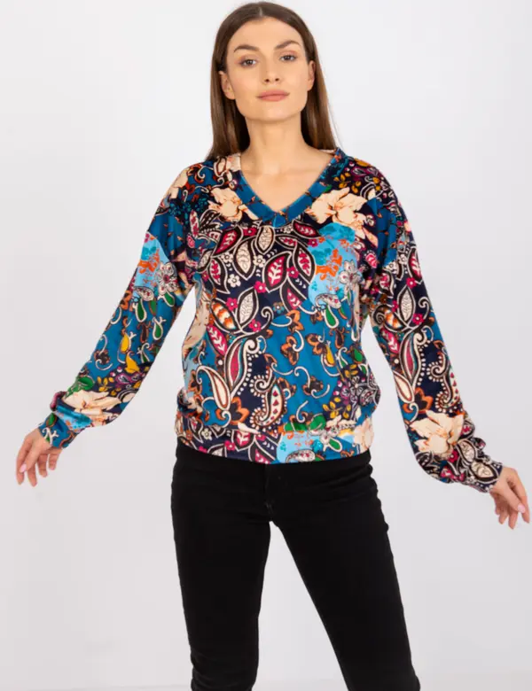 Italy Moda Blouse-DHJ-BZ-6033-2.46P-dark blue