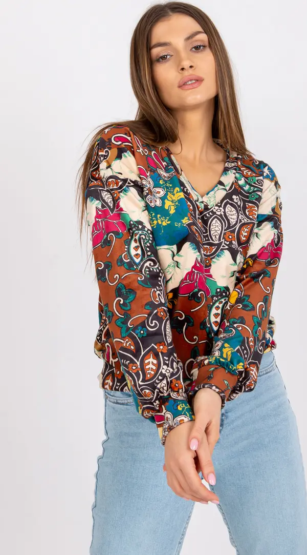 Italy Moda Blouse-DHJ-BZ-6033-2.46P-light brown