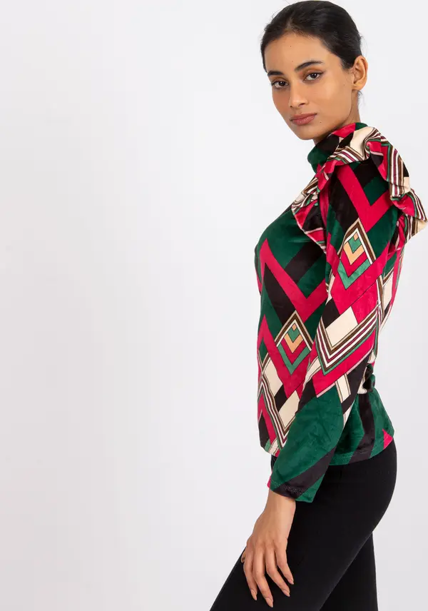 Italy Moda Blouse-DHJ-BZ-6533C-1.81P-dark green