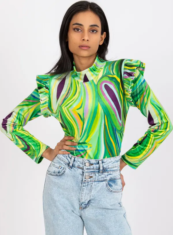 Italy Moda Blouse-DHJ-BZ-6533C.90-light green