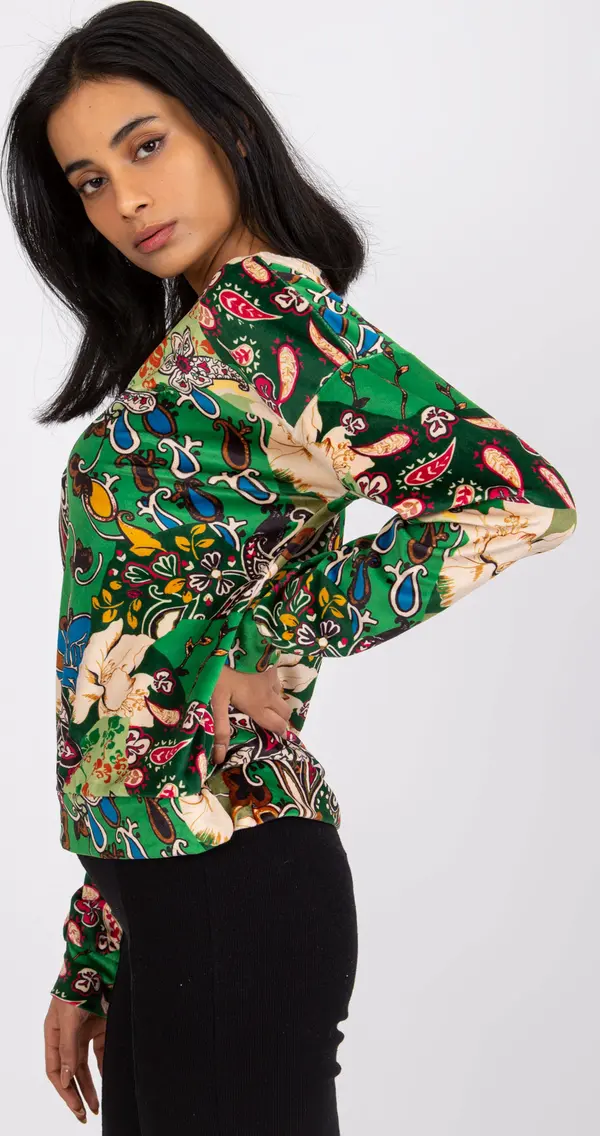 Italy Moda Blouse-DHJ-BZ-6550-3.14P-green