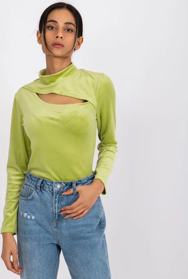 Italy Moda Blouse-DHJ-BZ-6561.09P-lime green
