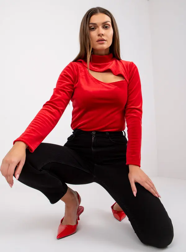 Italy Moda Blouse-DHJ-BZ-6561.09P-red