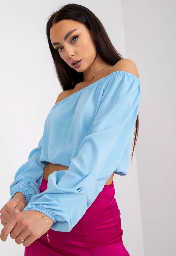 Italy Moda Blouse-DHJ-BZ-6816.57-light blue