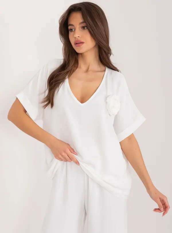 Italy Moda Blouse-DHJ-BZ-8368.02-ecru