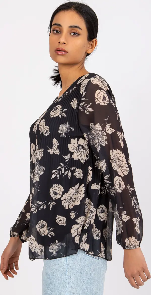 Italy Moda Blouse-DHJ-BZ-8643-1.37P-black-beige