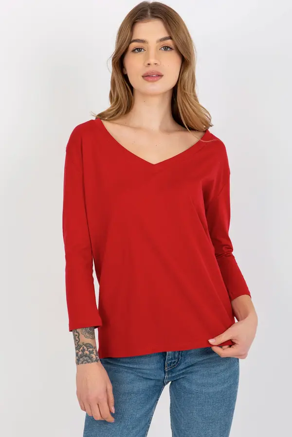 ex moda Blouse-EM-BZ-ES-21-609.10X-red