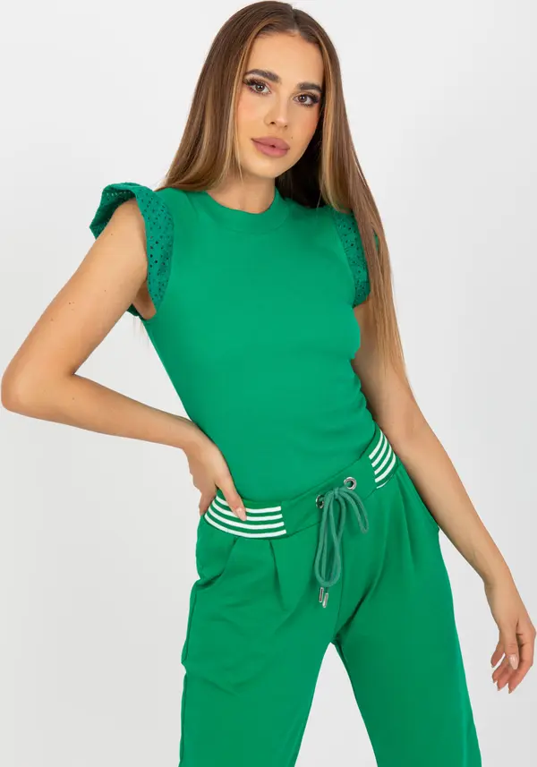 RUE PARIS Blouse-FN-BZ-4592.12-green