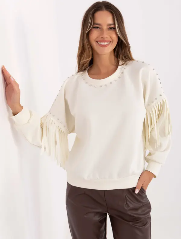RUE PARIS Blouse-IT-BL-21731.85-ecru