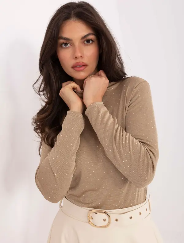 RUE PARIS Blouse-IT-BZ-15368-1.04-dark beige