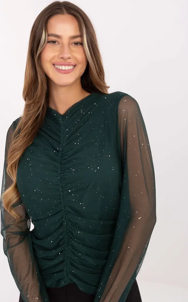Italy Moda Blouse-IT-BZ-20167.86-dark green