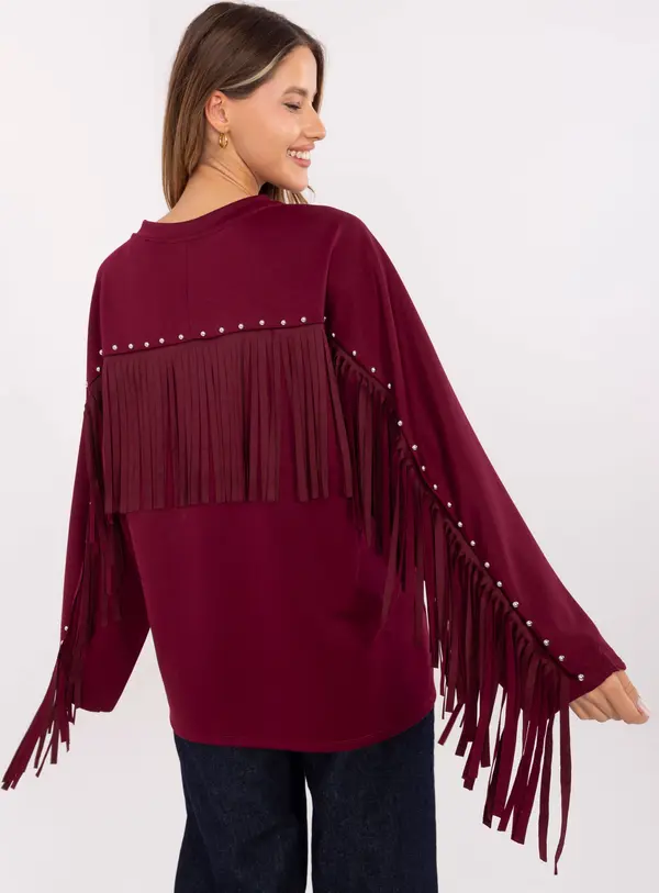 Factory Price Blouse-IT-BZ-21695.10-burgundy