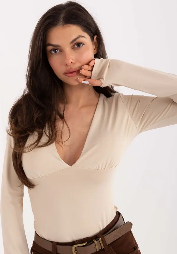 Italy Moda Blouse-IT-BZ-21823.97-beige