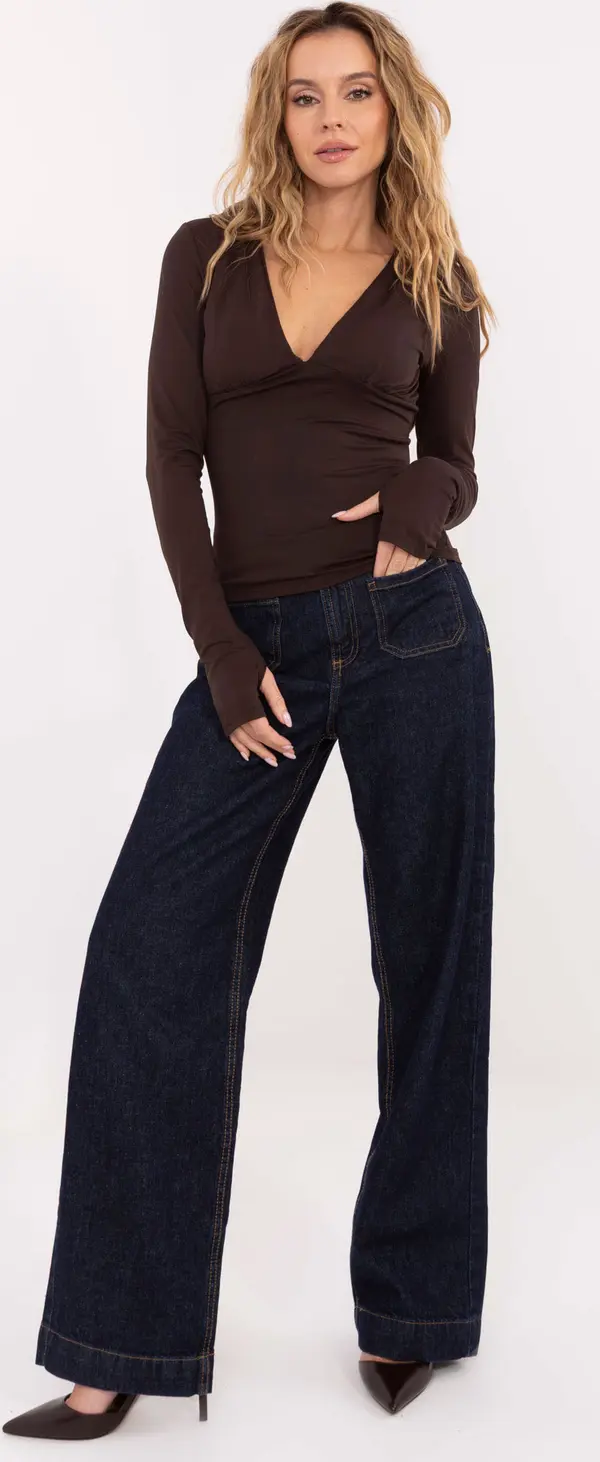 Italy Moda Blouse-IT-BZ-21823.97-brown