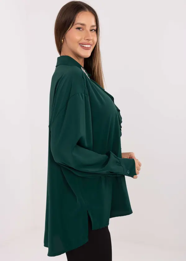 Factory Price Blouse-IT-BZ-28995.25-dark green