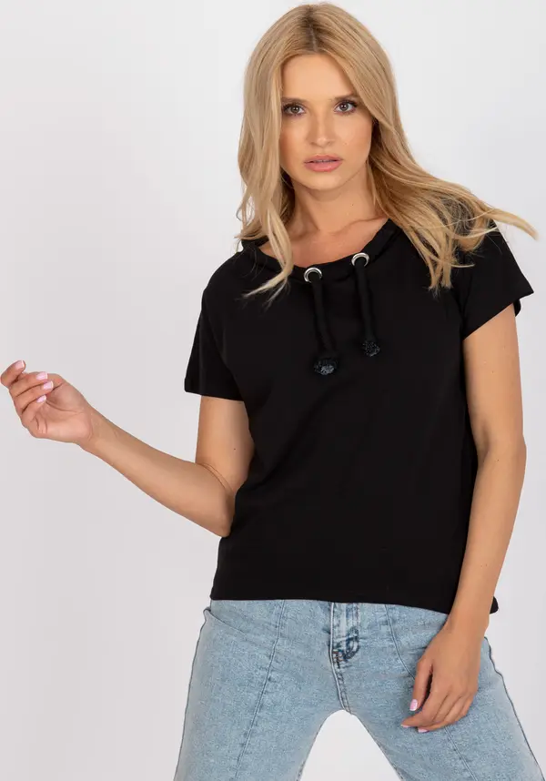 RUE PARIS Blouse-LA-BZ-B684.08-black