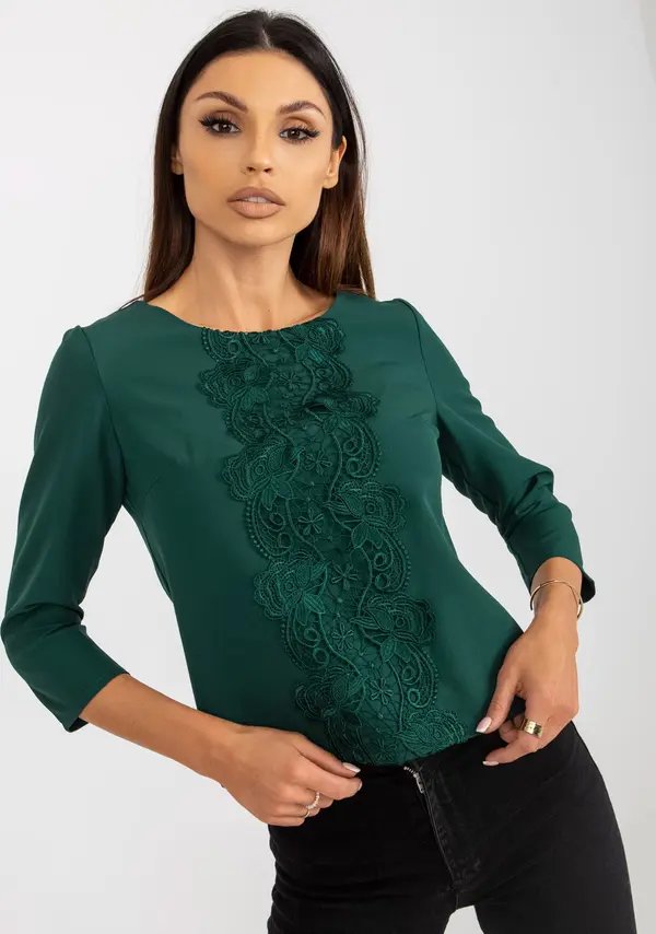 LAKERTA Blouse-LK-BZ-506522.07-dark green