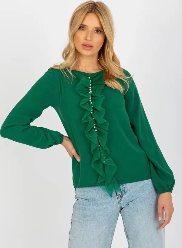 LAKERTA Blouse-LK-BZ-506673.36-dark green