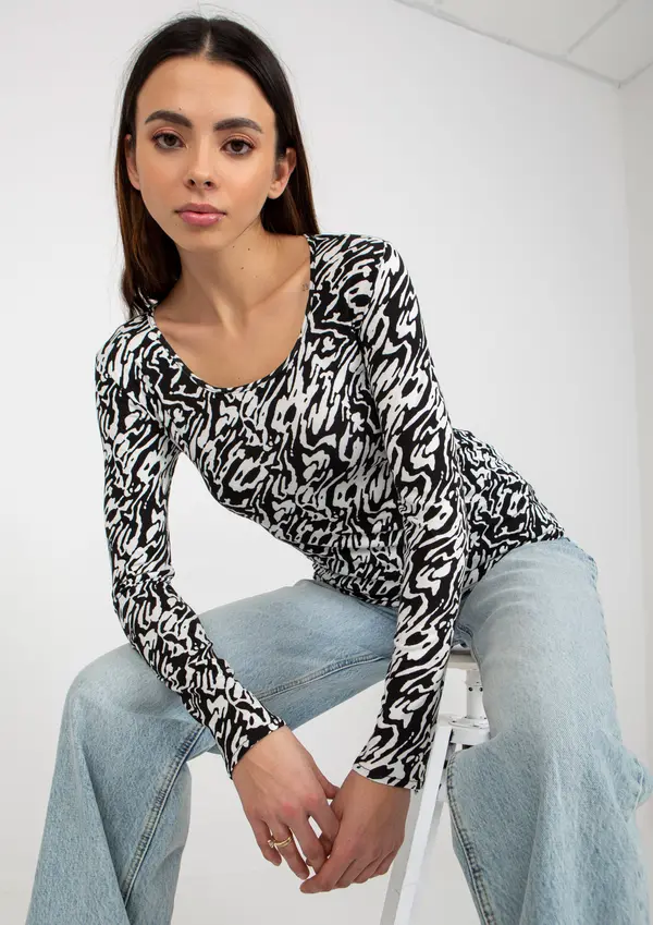 LAKERTA Blouse-LK-BZ-509198-1.49P-white-black