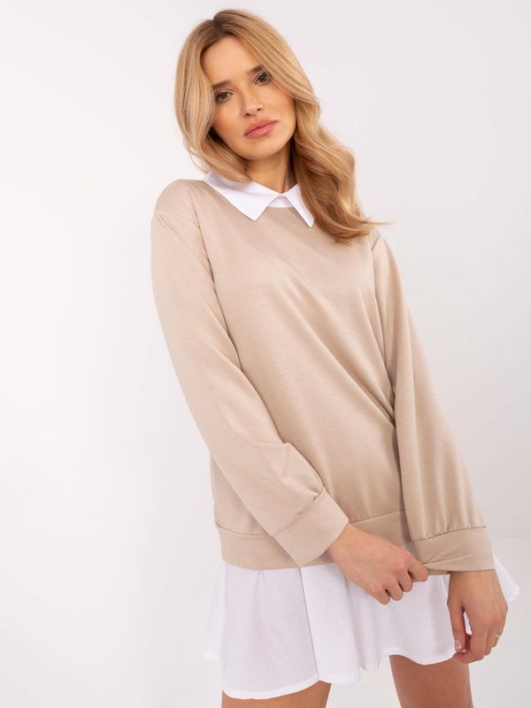 Italy Moda Blouse-MI-BZ-A5997.49-beige